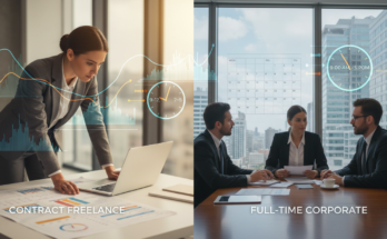 difference between contract and full time jobs