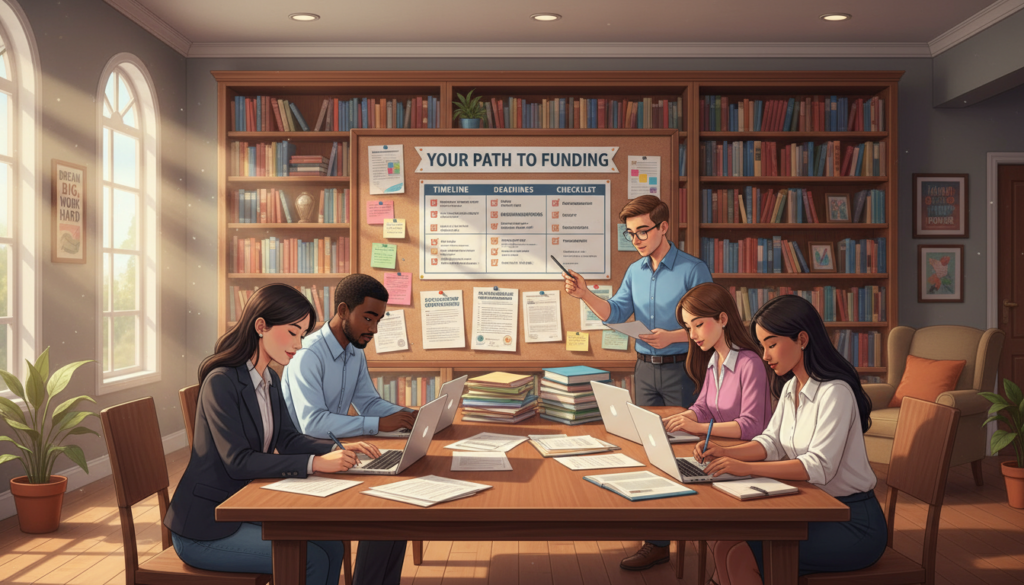 scholarship application timeline explained