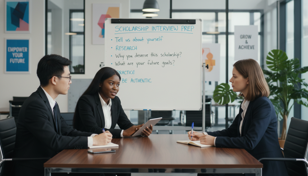 scholarship interview questions and answers