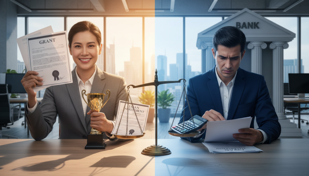 what is the difference between a grant and a loan